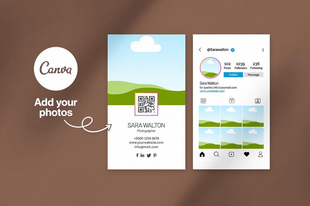 Instagram Style Business Card, a Business Card Template by Saman Osama (Photo 4 of 8)