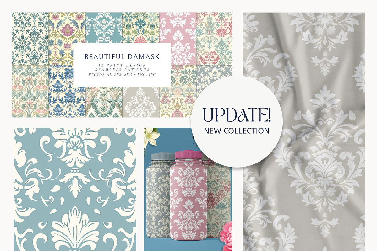 500+ Seamless Patterns Bundle, a Pattern Graphic by Olya Creative (Photo 20 of 31)