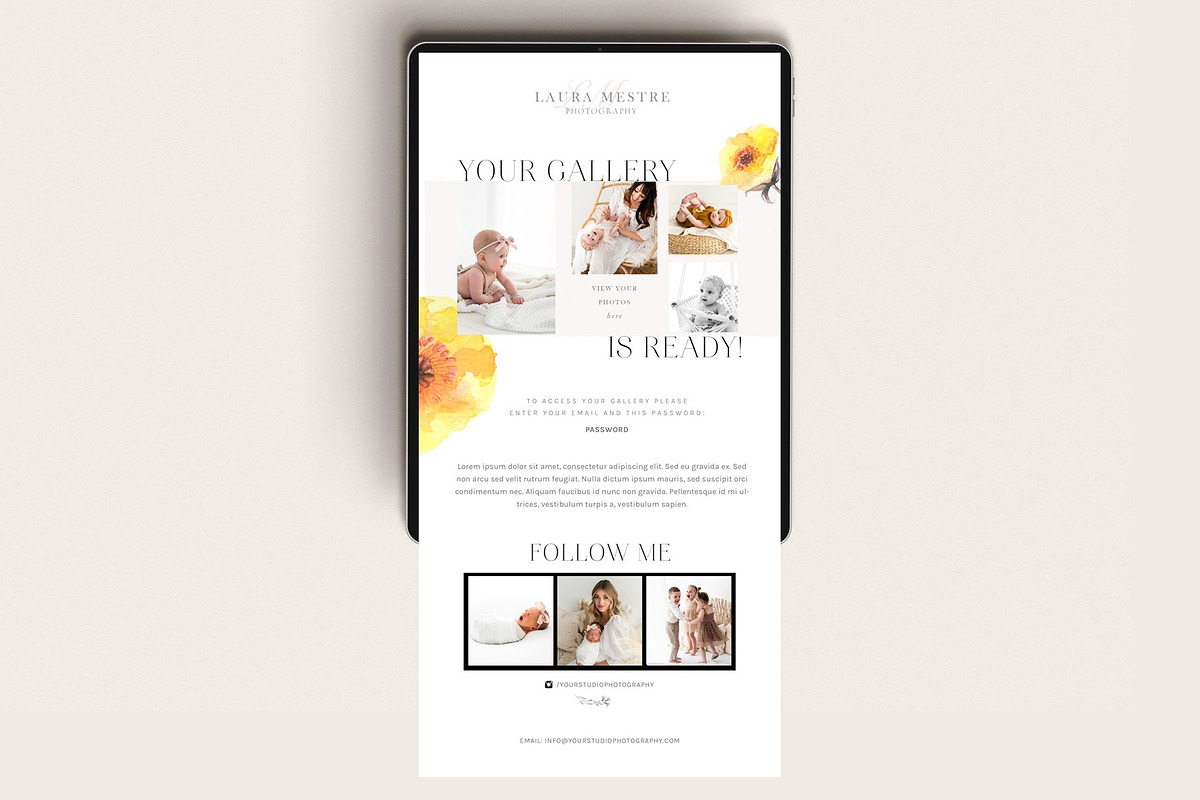 Photography Email Template Set, an Email Template by By Stephanie Design (Photo 6 of 7)