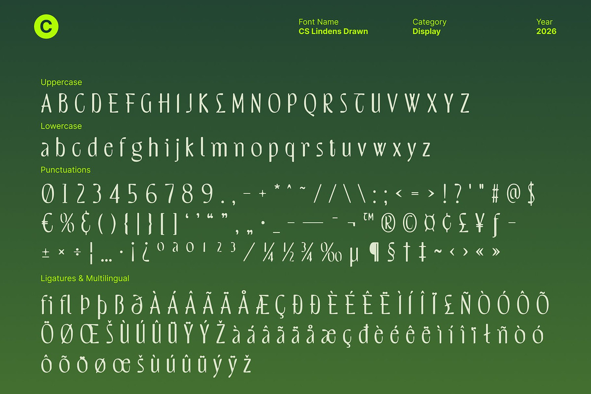 CS Lindens Drawn, a Sans Serif Font by Craft Supply Co. (Photo 8 of 8)