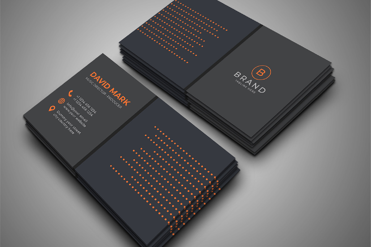 Creative Business Card For Musicians, a Business Card Template by M9 Design (Photo 1 of 5)