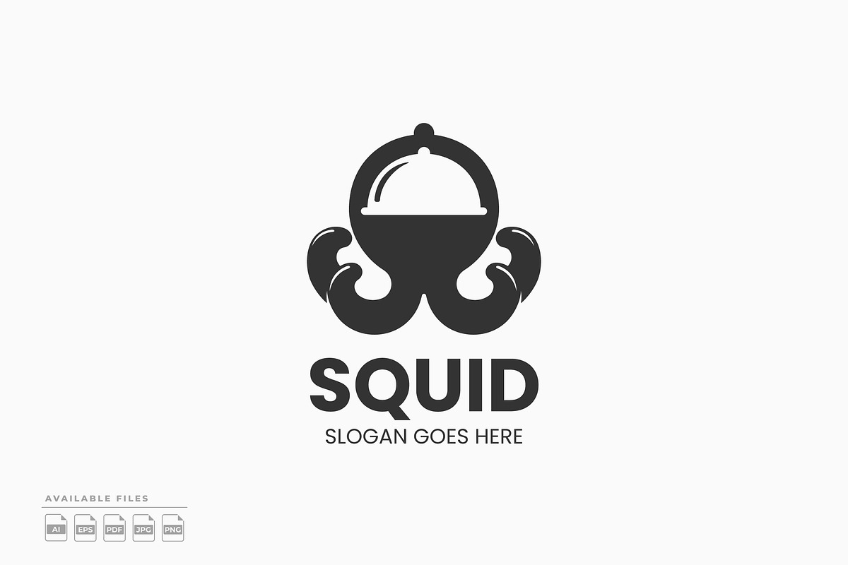 Squid Restaurant Logo, a Branding & Logo Template by Zeer Graphic