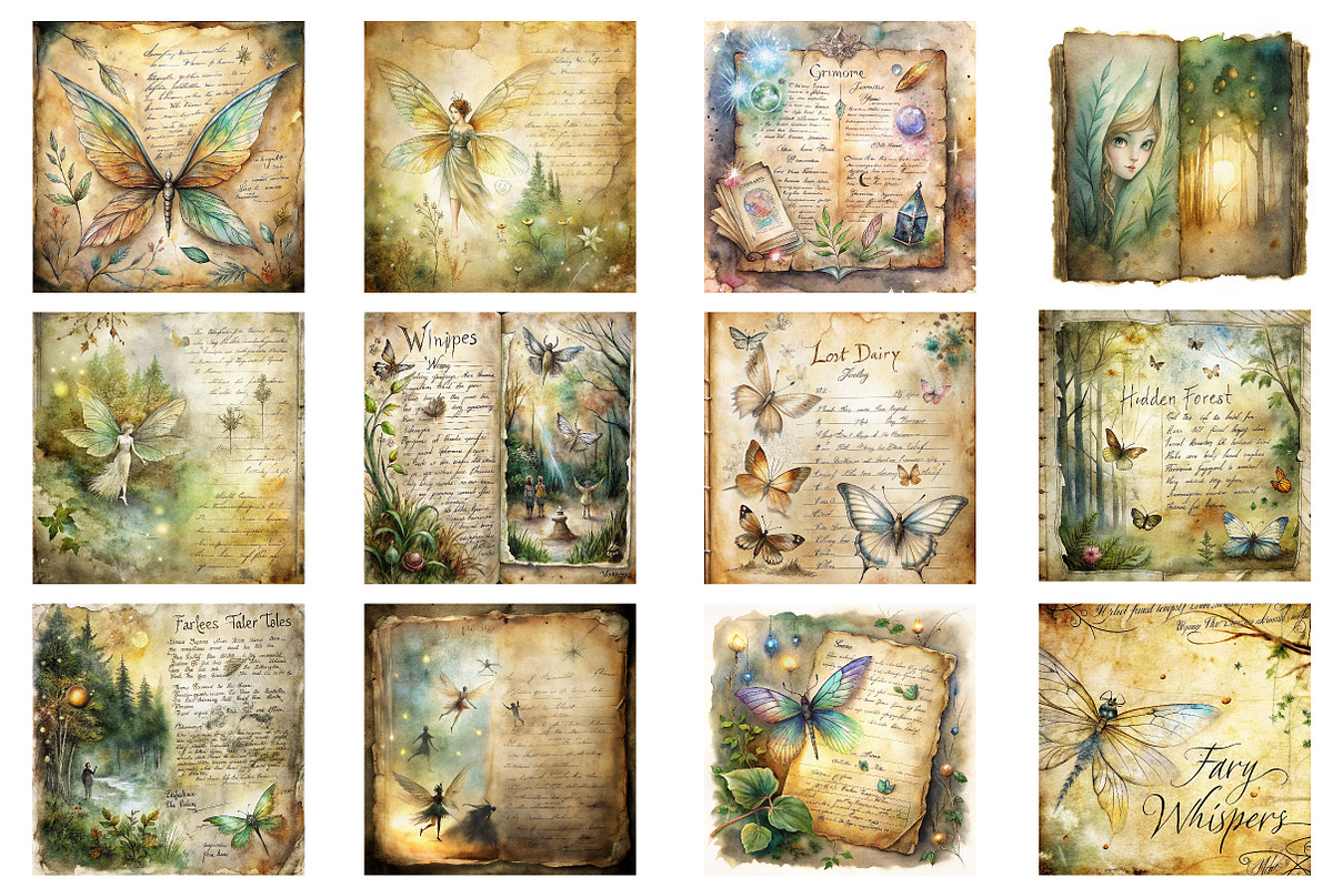 Whispers Forest Fairy Junk Journal, an Illustration by Wow Magic (Photo 2 of 2)