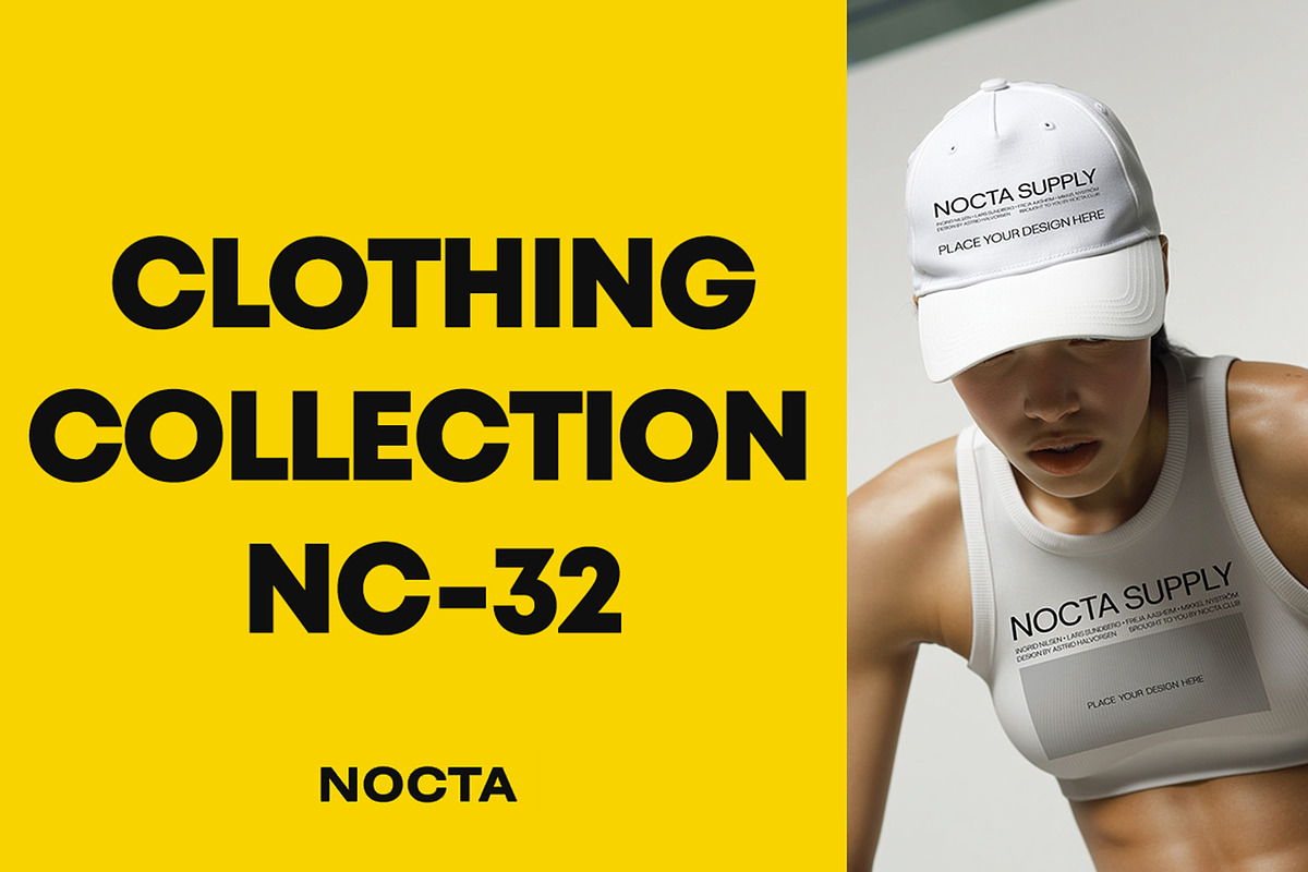 Clothing Mockup Collection NC-32, an Apparel Mockup by NOCTA SUPPLY (Photo 1 of 3)