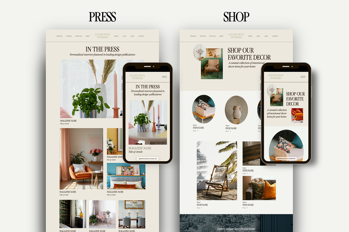 Interior Designer Website Showit, a Squarespace Template by Warmsoulgallery (Photo 8 of 16)