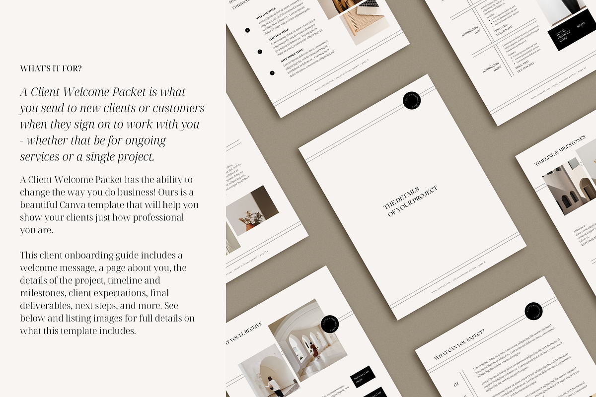 Client Welcome Packet | Onboarding, a Templates & Theme by Tiny Pine Creative (Photo 3 of 13)