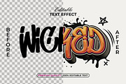 Wicked Text Effect Graffiti Style, a Layer Style Add-On by Mockmenot (Thumbnail 2 of 2)