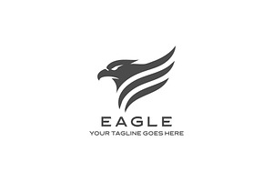 Minimal Eagle Logo Design, a Branding & Logo Template by YUDesignStore
