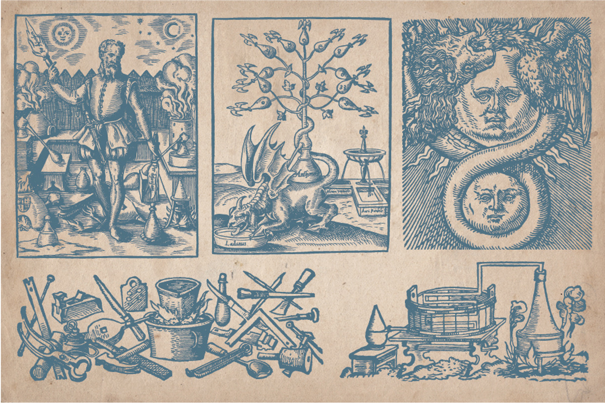 Vintage Illustrations - Alchemy, an Illustration by Mr Vintage (Photo 3 of 5)