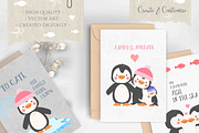 Penguins | Cute Vector Clip Art, an Animal Illustration by Jen Digital Art (Thumbnail 3 of 4)