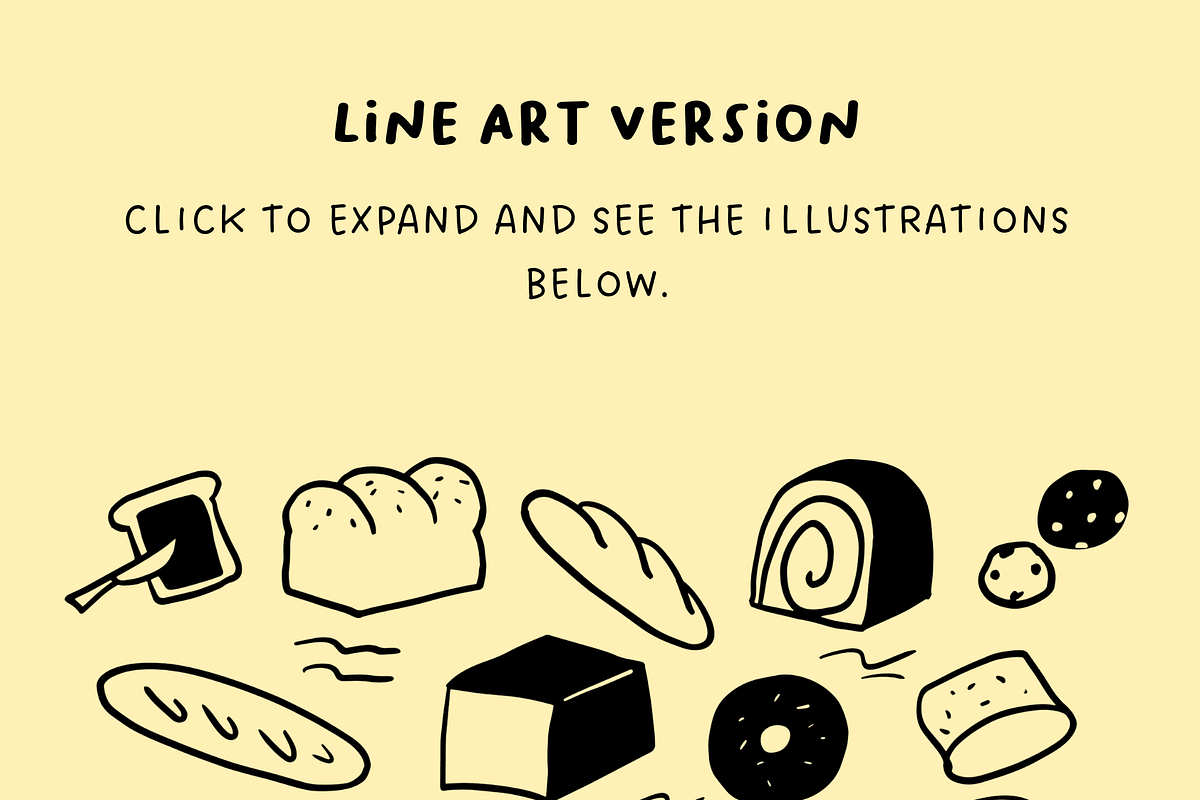 140+ Bread & Bakery Hand-Drawn Set, a Food Illustration by The Journey Atelier (Photo 7 of 20)