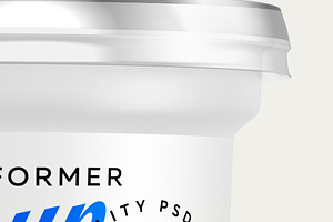 Yogurt Cup Mockup 400g