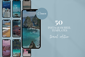 50 Instagram Travel Reel Templates