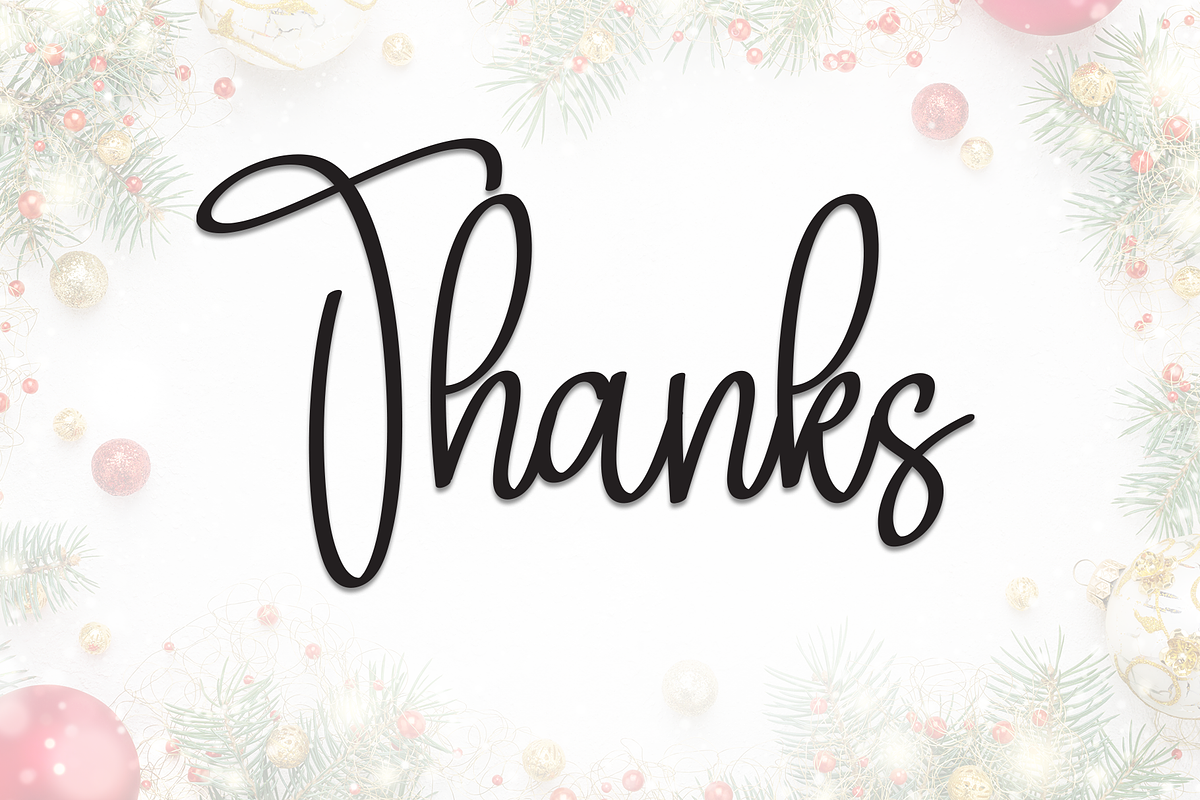 Merry Christmas | Script Font, a Handwritten Font by Scratchones (Photo 8 of 8)