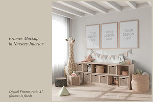 Nursery Mockup, Kids Room Mockup