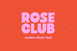 Rose Club | Cute Chunky Font, a Sans Serif Font by KA Designs