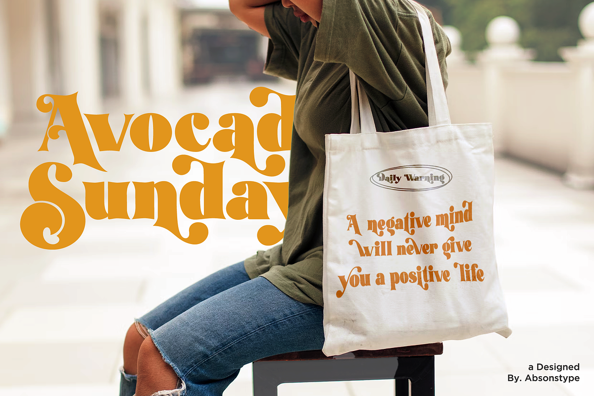 Avocado Sunday - Updated, a Serif Font by Absonstype (Photo 8 of 13)