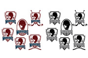 Sports clubs with warrior face, an Illustration by UVAconcept (Thumbnail 1 of 2)