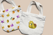 Cute snails set, seamless patterns, an Animal Illustration by Good Studio (Thumbnail 17 of 18)