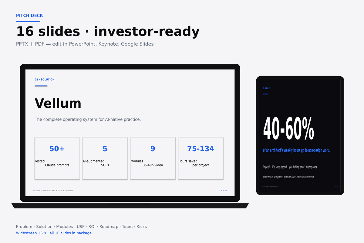 AI Architect Studio · Claude Prompts, a Presentation Template by Just Necessary (Photo 4 of 6)