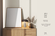 PSD frame mockup for wall art, a Print Template by DSTUDIO888 (Thumbnail 2 of 4)