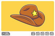 Cowboy Hat Cartoon Vector Icons, an Object Illustration by Artstorystudio (Thumbnail 1 of 3)