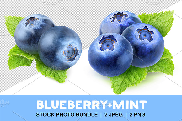 Blueberries and mint preview 5