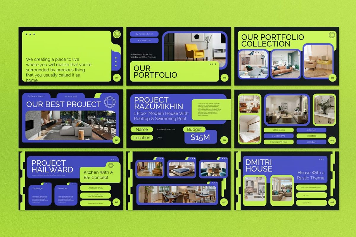 Black Architecture Power Point, a Presentation Template by graphicook (Photo 3 of 5)