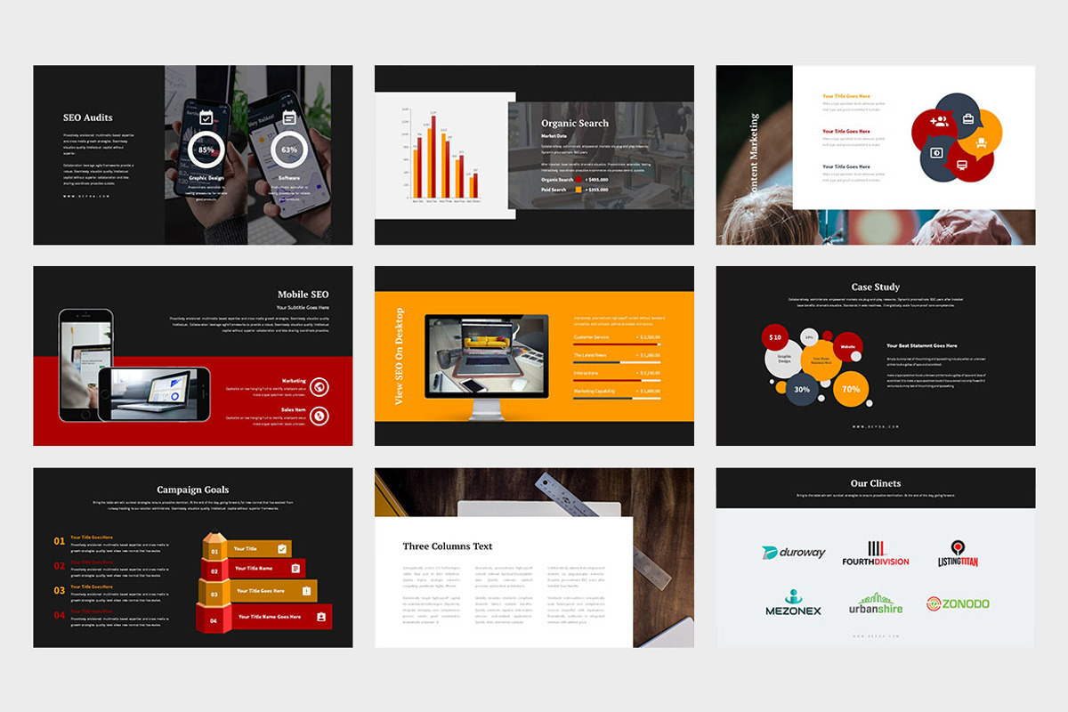 Bepoa : SEO Optimization Powerpoint, a Presentation Template by Punkl Camp (Photo 8 of 9)