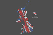 Colored map of the United Kingdom, an Illustration by Irina Trusova (Thumbnail 5 of 5)