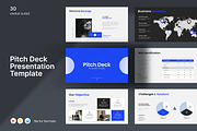 Pitch-Deck Presentation Template, a Presentation Template by Slide_Genius1 (Thumbnail 1 of 6)