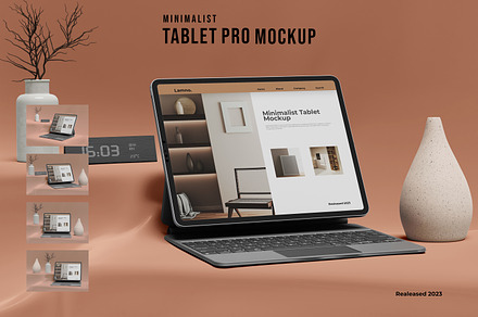Minimalist Tablet Mockup