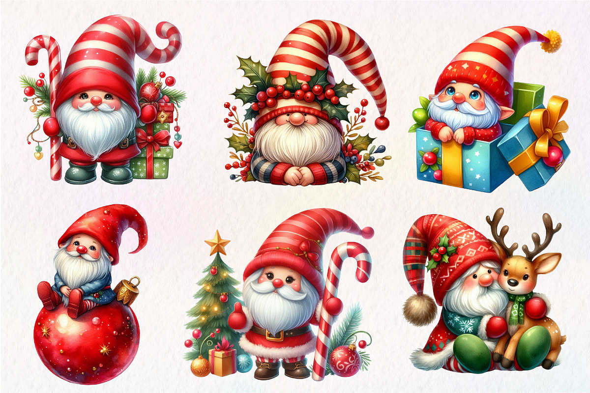 Cute Christmas Gnome Sublimation, an Illustration by Dream Creation (Photo 6 of 7)
