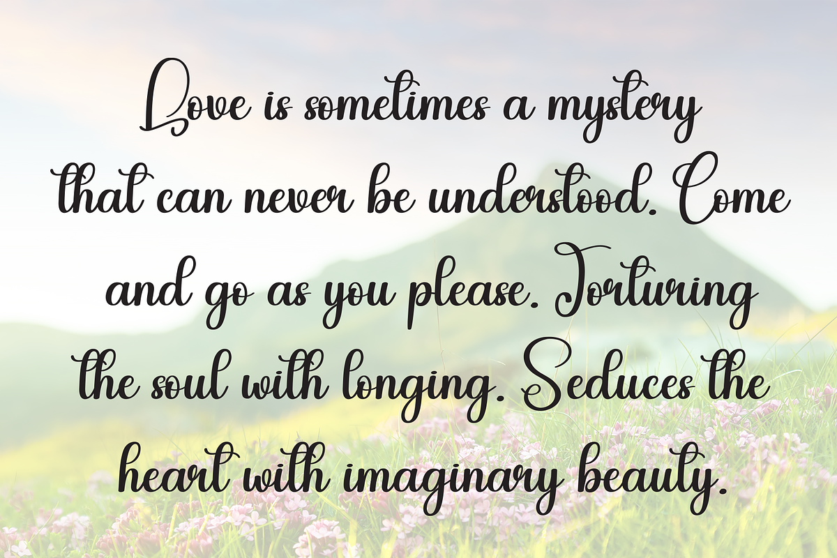 Regard | Script Font, a Handwritten Font by Scratchones (Photo 6 of 9)