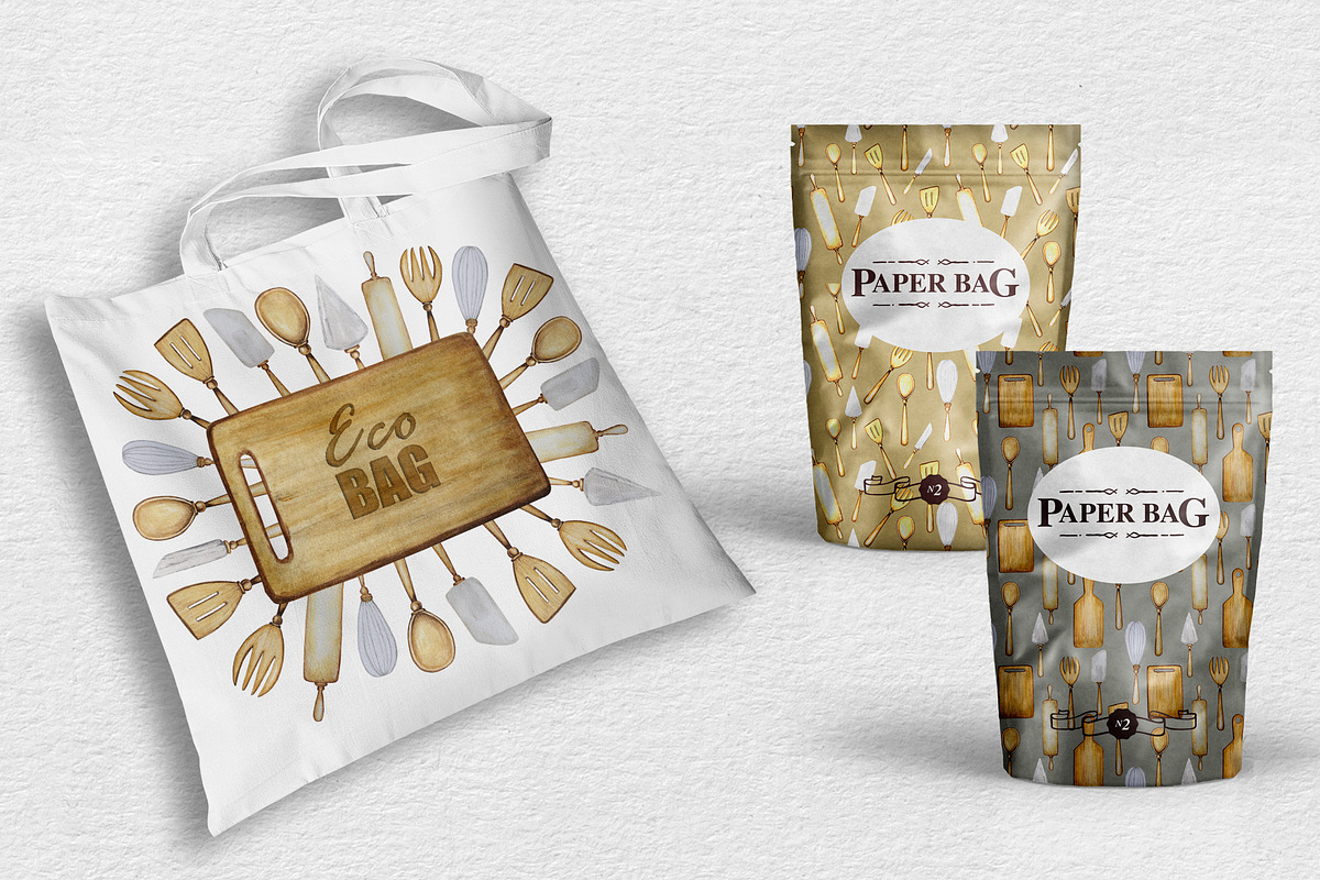 Cooking wooden tool clipart, an Object Graphic by svetlanaARTdreams (Photo 6 of 11)