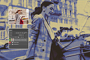 Glued Paper Halftone Photo Effect, a Layer Style Add-On by dokudokunomi (Thumbnail 3 of 3)