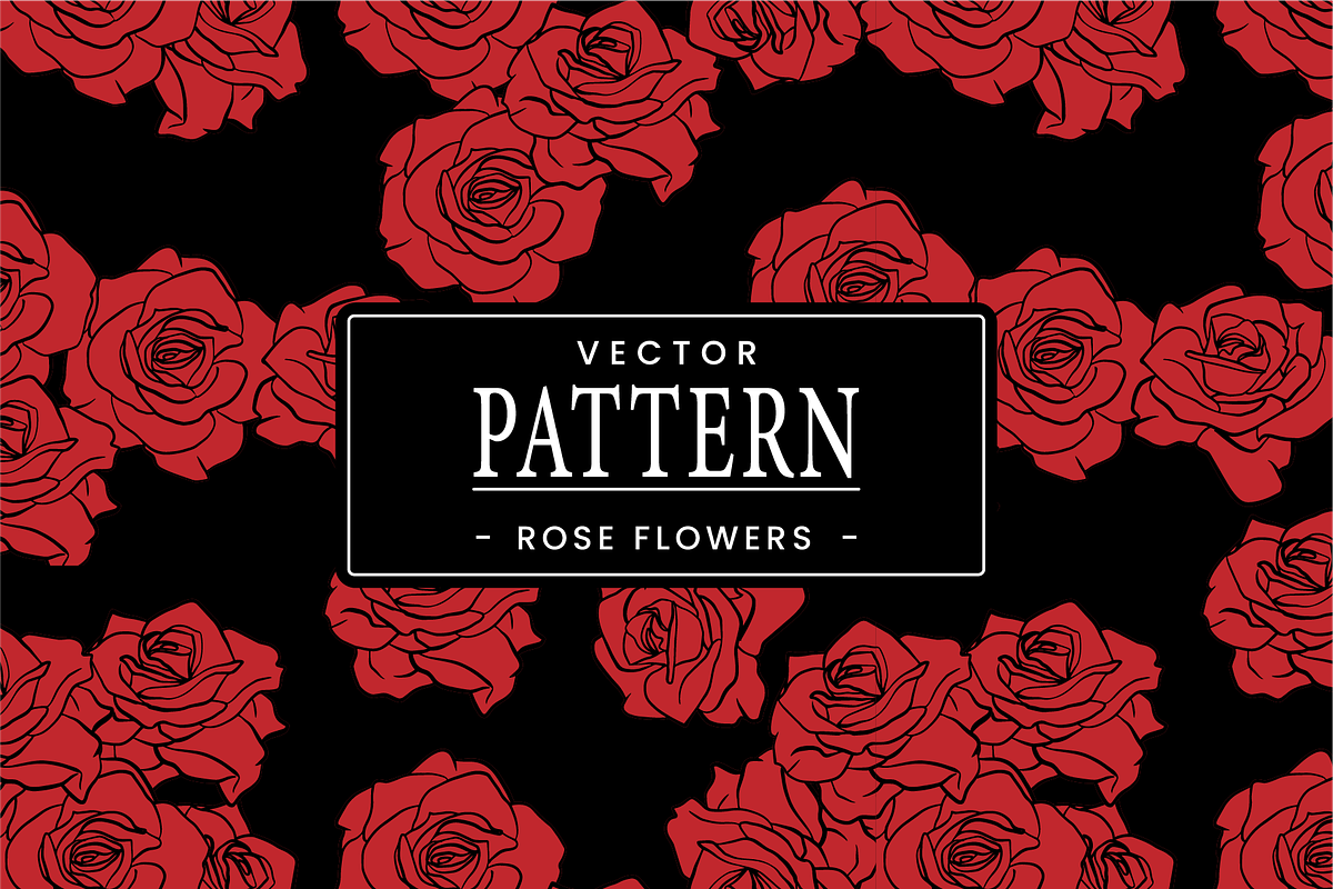 Seamless pattern with roses