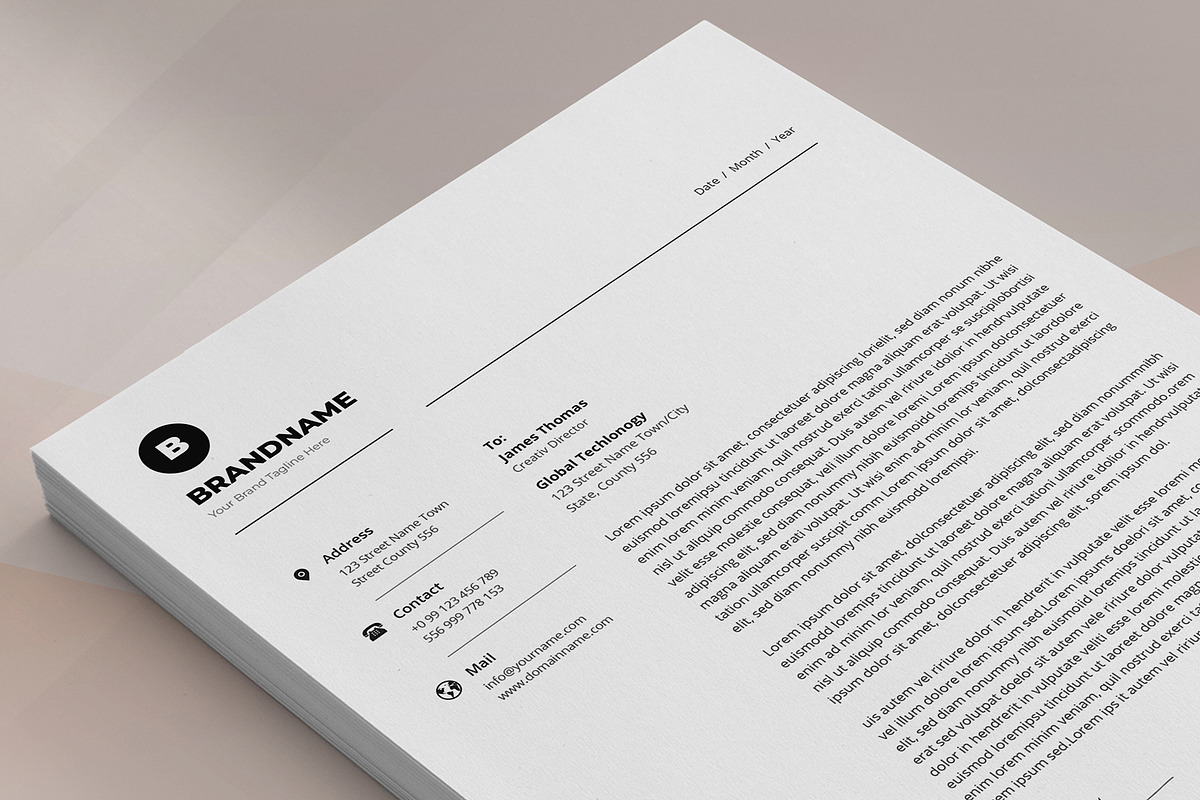 Canva Letterhead and Invoice, a Stationery Template by DesignDevisers (Photo 13 of 19)
