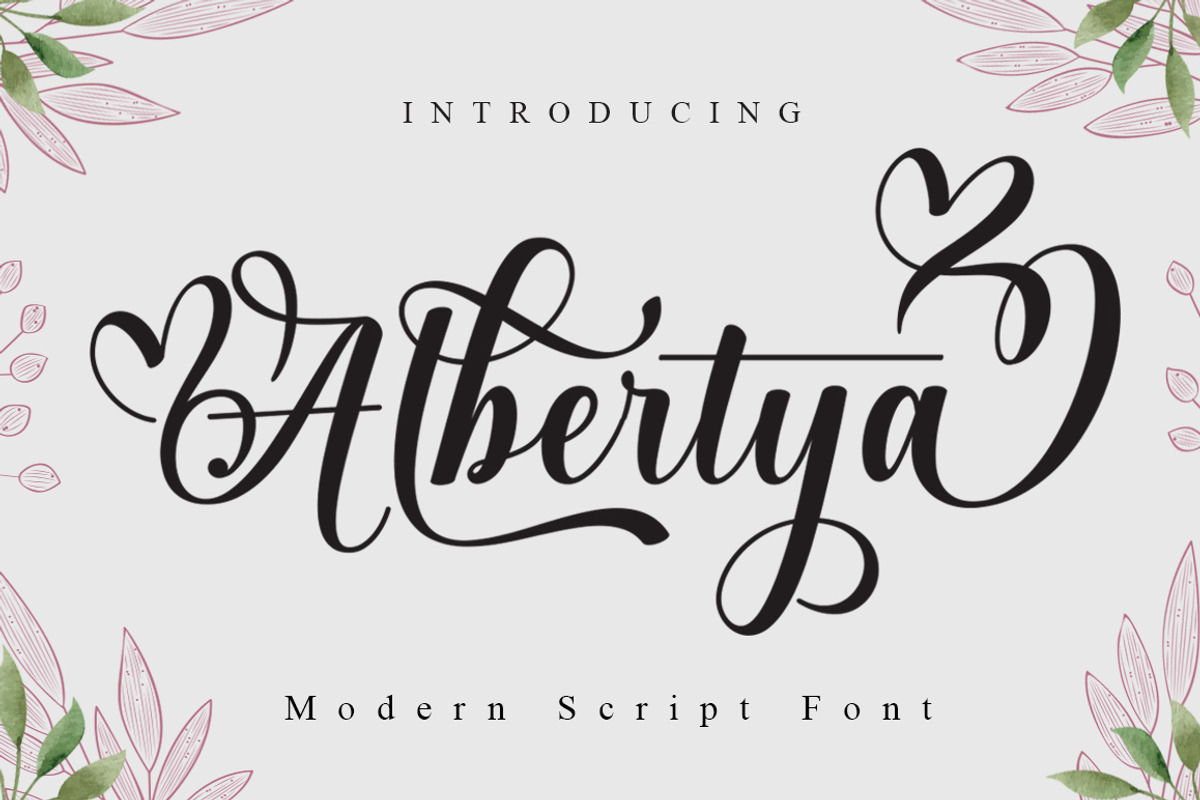 Albertya, a Script Font by Gatype (Photo 1 of 6)