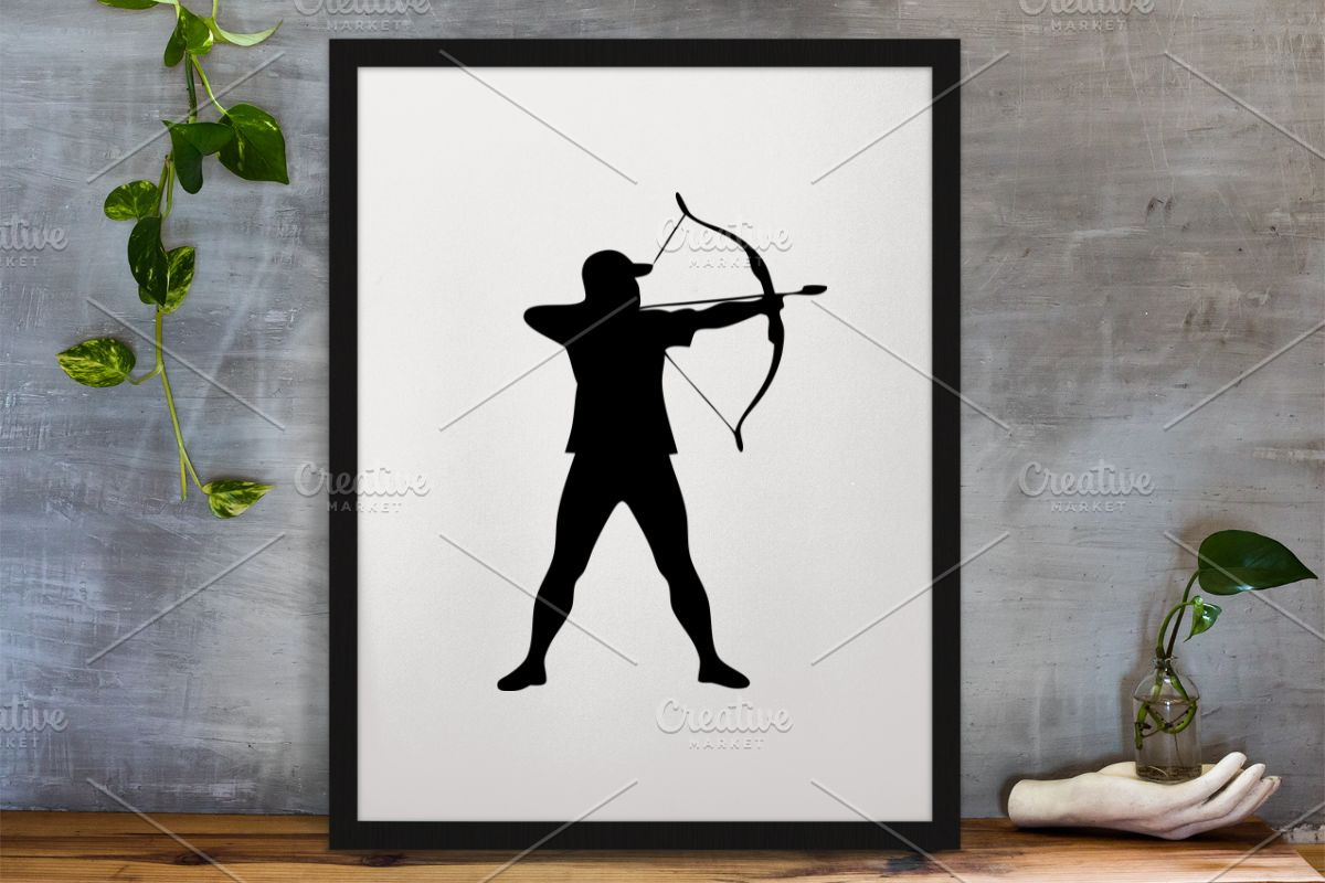 Archery Silhouettes SVG, a Sport Illustration by newminddesign (Photo 3 of 3)