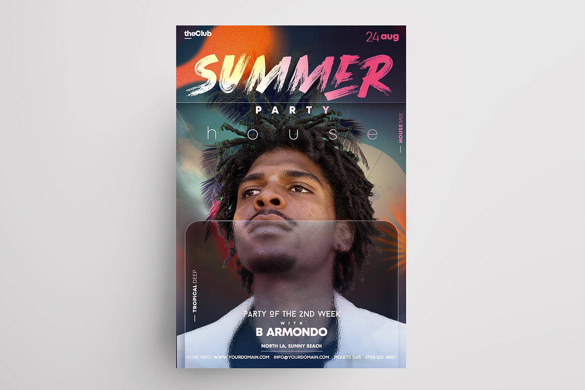 2 Summer Surreal Event Flyers (PSD), a Flyer Template by PixelsDesign (Photo 3 of 3)