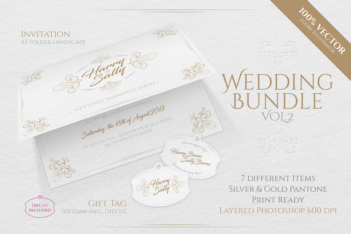 Wedding Bundle Vol.2 - Harry & Sally, an Invitation Template by easytemplates.store (Photo 1 of 4)