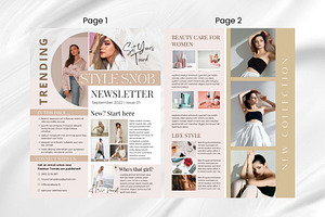 Canva Newsletter Template Fashion