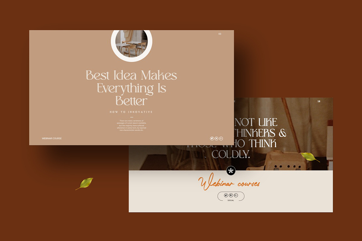Webinar and Course Slides Template, a Presentation Template by ...