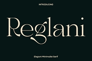 Reglani - Elegant Minimalist Serif, a Serif Font by Luna Shop (Thumbnail 1 of 11)