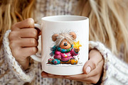 Whimsical Christmas Teddy Bear, a Seasonal Illustration by fashionaddict (Thumbnail 7 of 7)