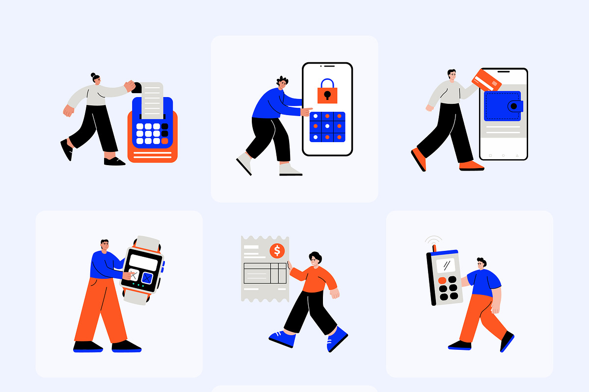 Credit Card Illustration Art Set, a Finance Illustration by Creative Stall (Photo 7 of 9)