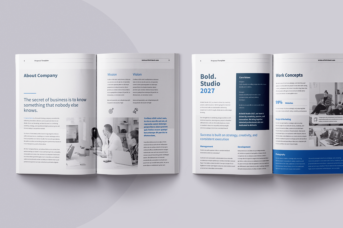 Proposal Template | Canva, a Brochure Template by ArtisticLand (Photo 5 of 12)