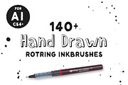 SALE - Rotring Tikky Ink Brushes, a Brush Add-On by Ghostpixel (Thumbnail 1 of 6)