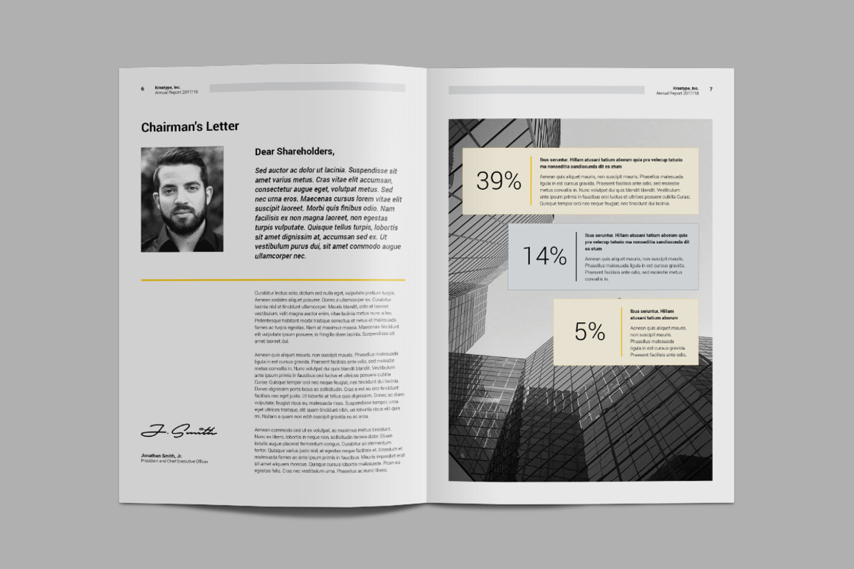 Kreatype Annual Report, a Brochure Template by Kreatype Studio (Photo 5 of 14)
